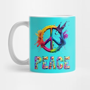 Peace Splash Art Mug